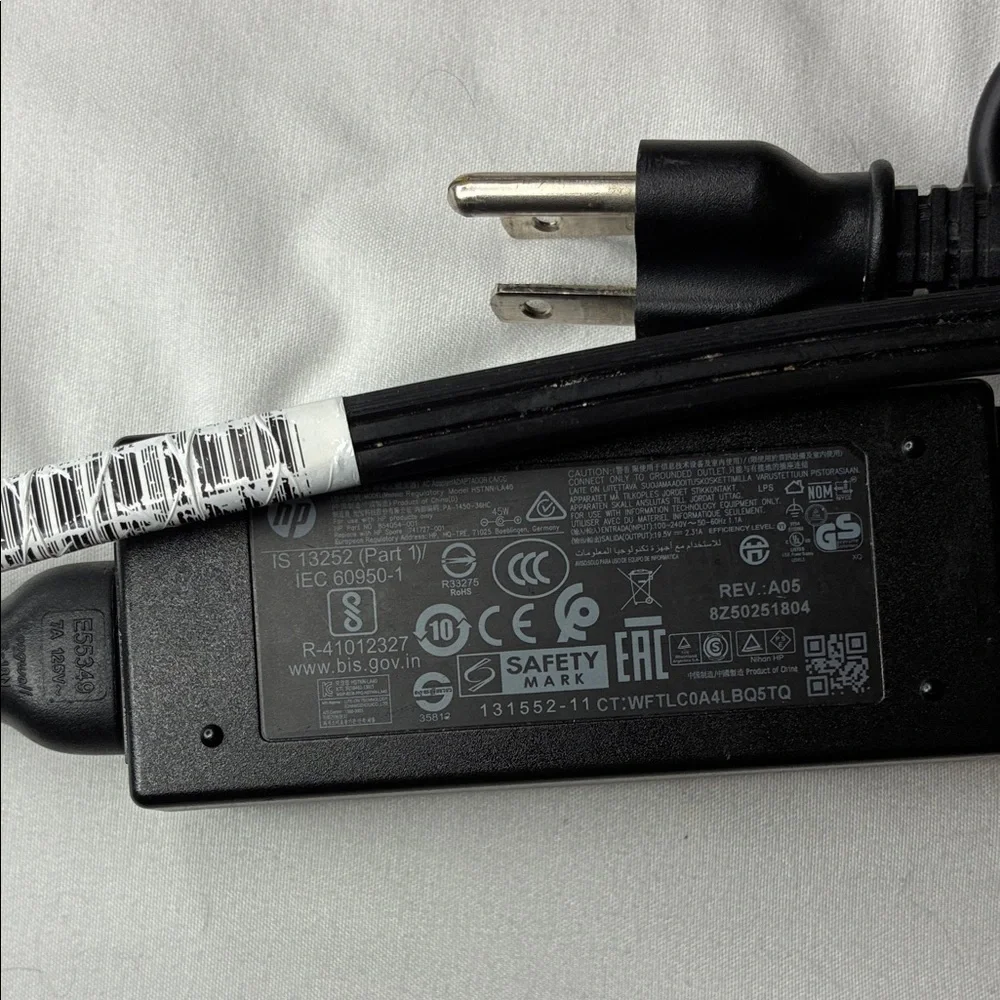 HP Laptop Charger Power Adapter with Cable